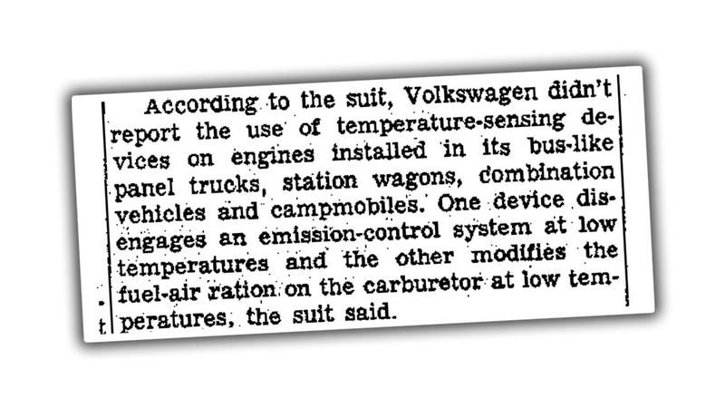 Illustration for article titled Volkswagen's History Of Emissions Deception Dates Back To The 1960s